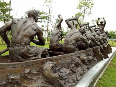 嶺南水韻，龍舟傳承——廣州水博苑的銅雕與石雕藝術(shù)